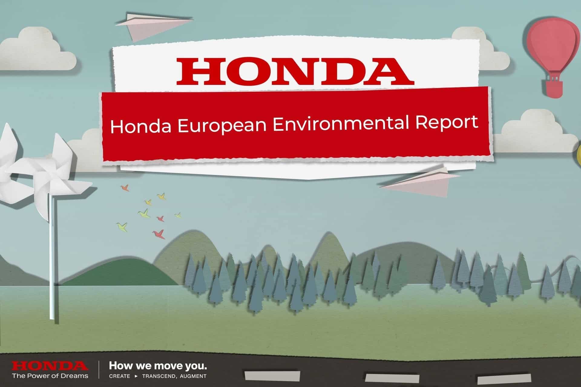 Honda publica, por decimotercer año consecutivo, su informe medioambiental europeo de 2024