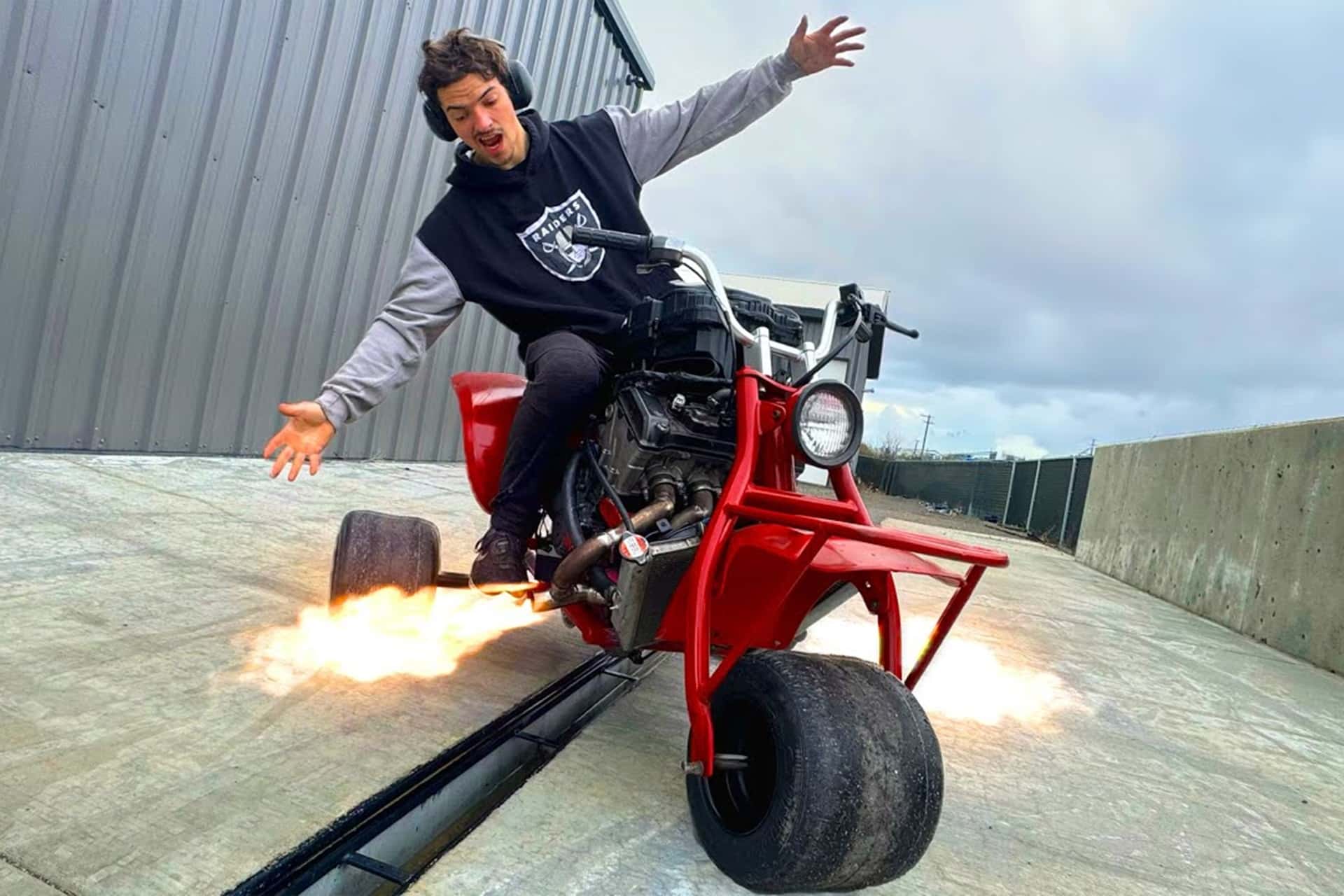 Este es probablemente el Honda ATC110 más loco que hayas visto en tu vida