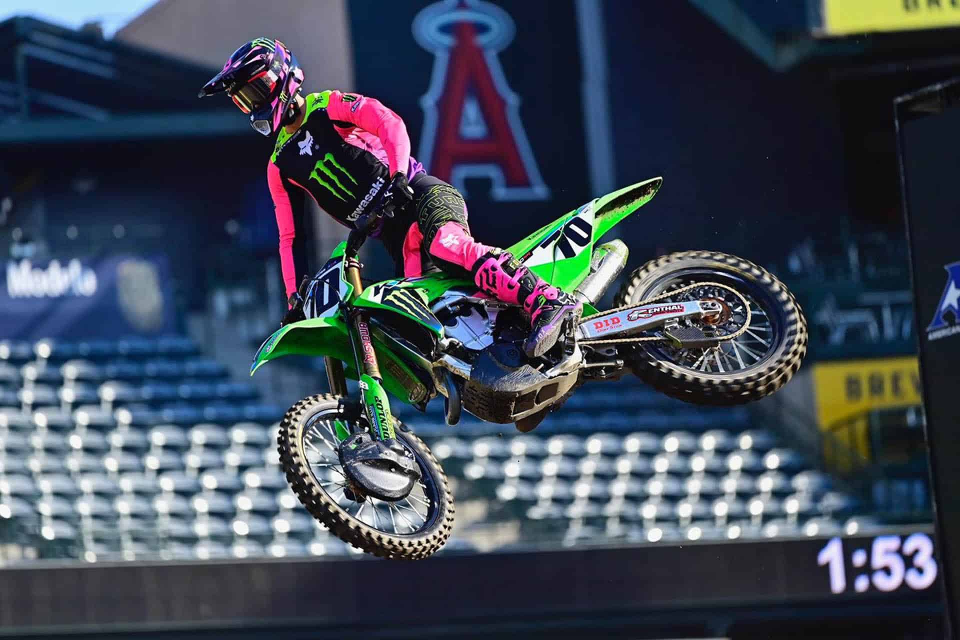 Jorge Prado da un aviso en la primera carrera del AMA Supercross