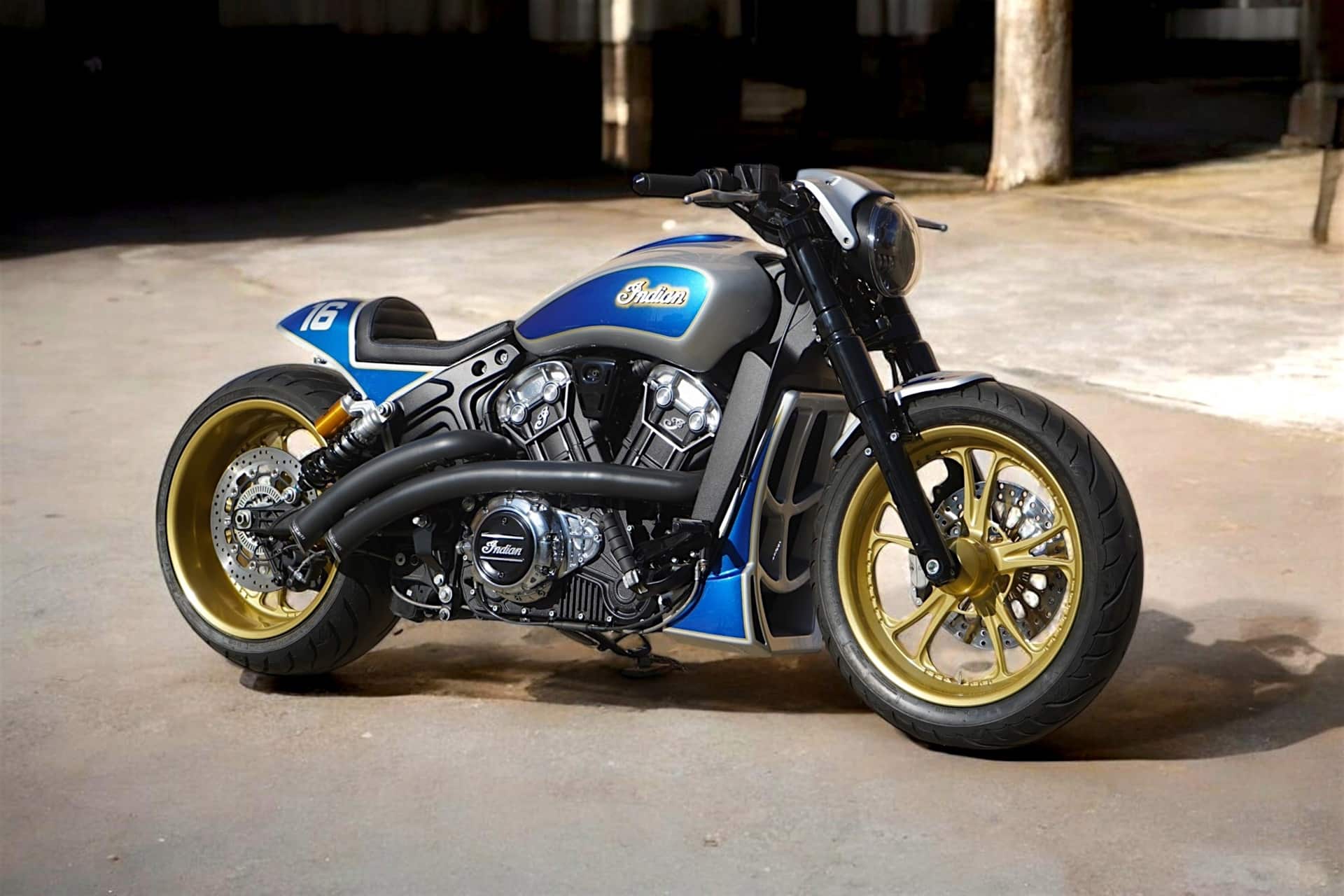 Indian Scout 240 Neoracer by LDK: Estilo café racer con un toque racing