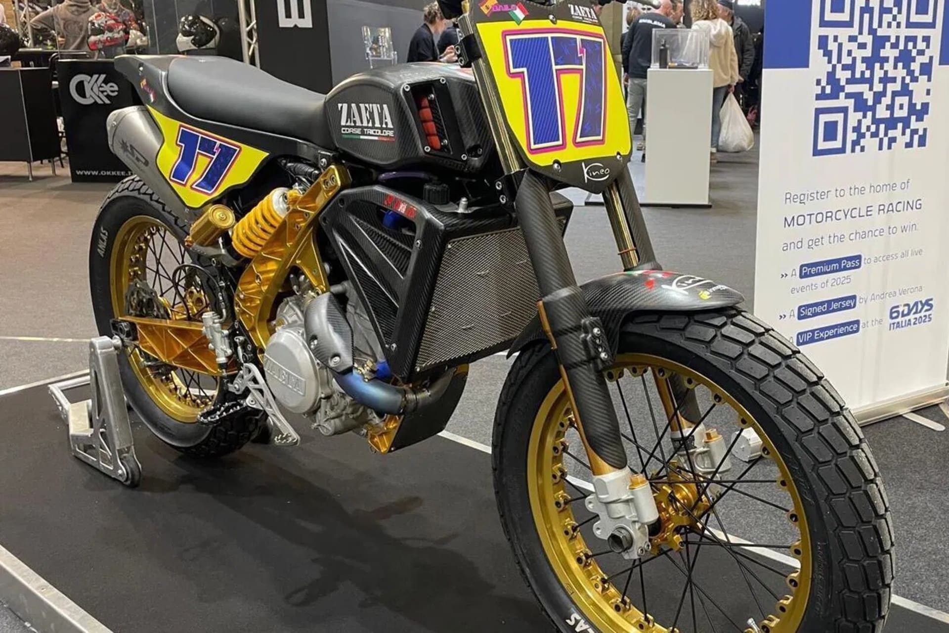 Zaeta DT450RS: El arma italiana para competir en el Mundial de Flat Track
