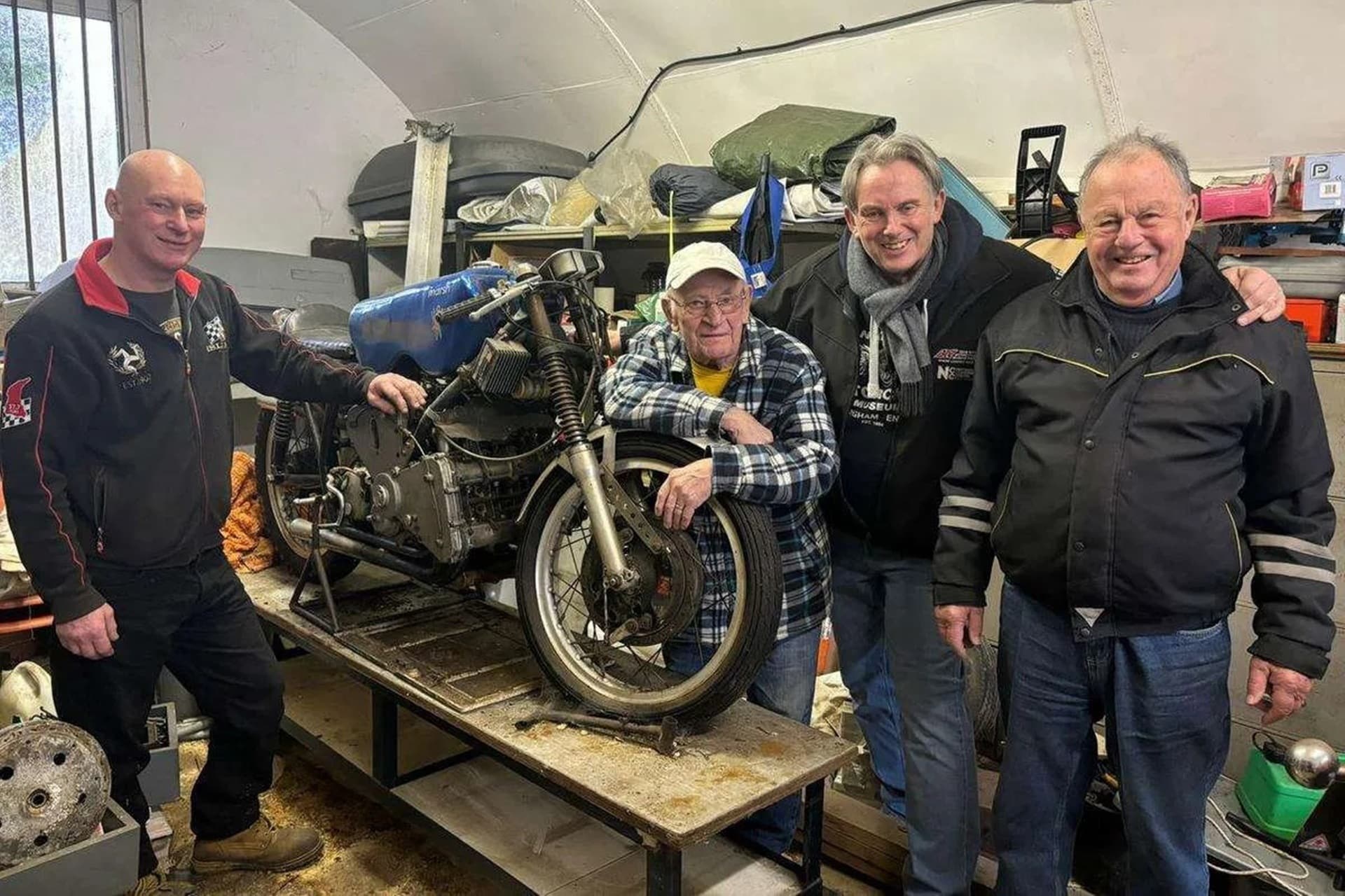 Tras casi 50 años almacenada esta Marsh V8 será expuesta en el Museo Nacional de la Motocicleta de Solihull