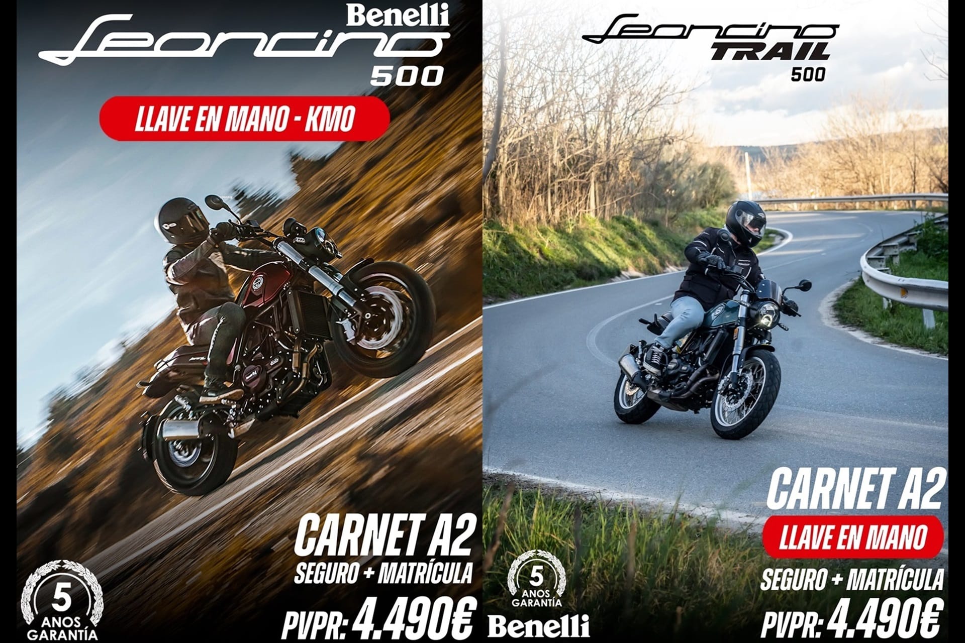 La gama Leoncino 500 más cerca que nunca gracias a la nueva promoción de Benelli