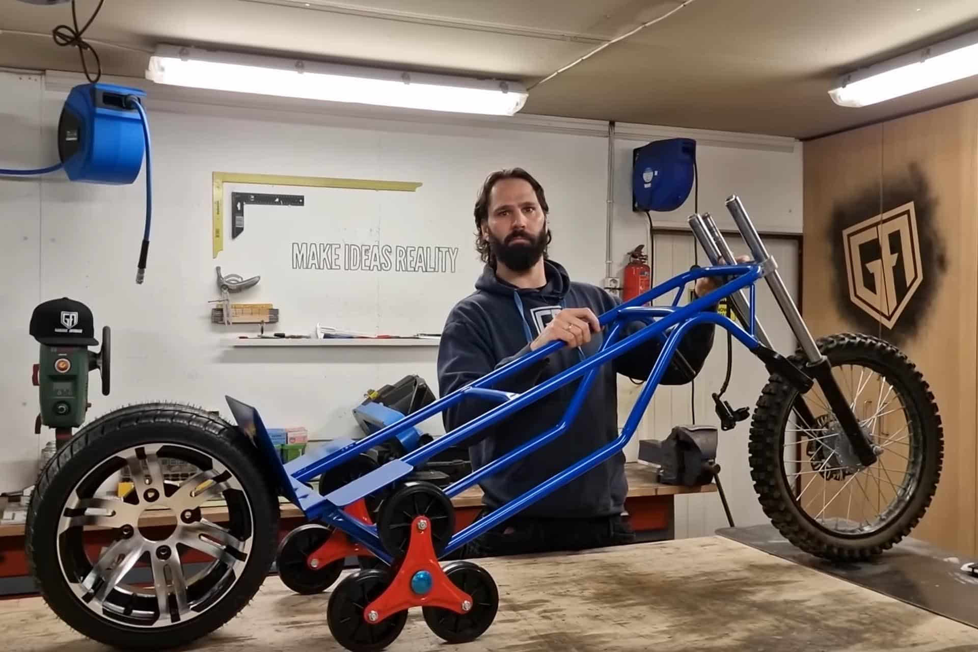 ¿Qué podrías hacer con una carretilla? Este genio ha hecho una obra de arte