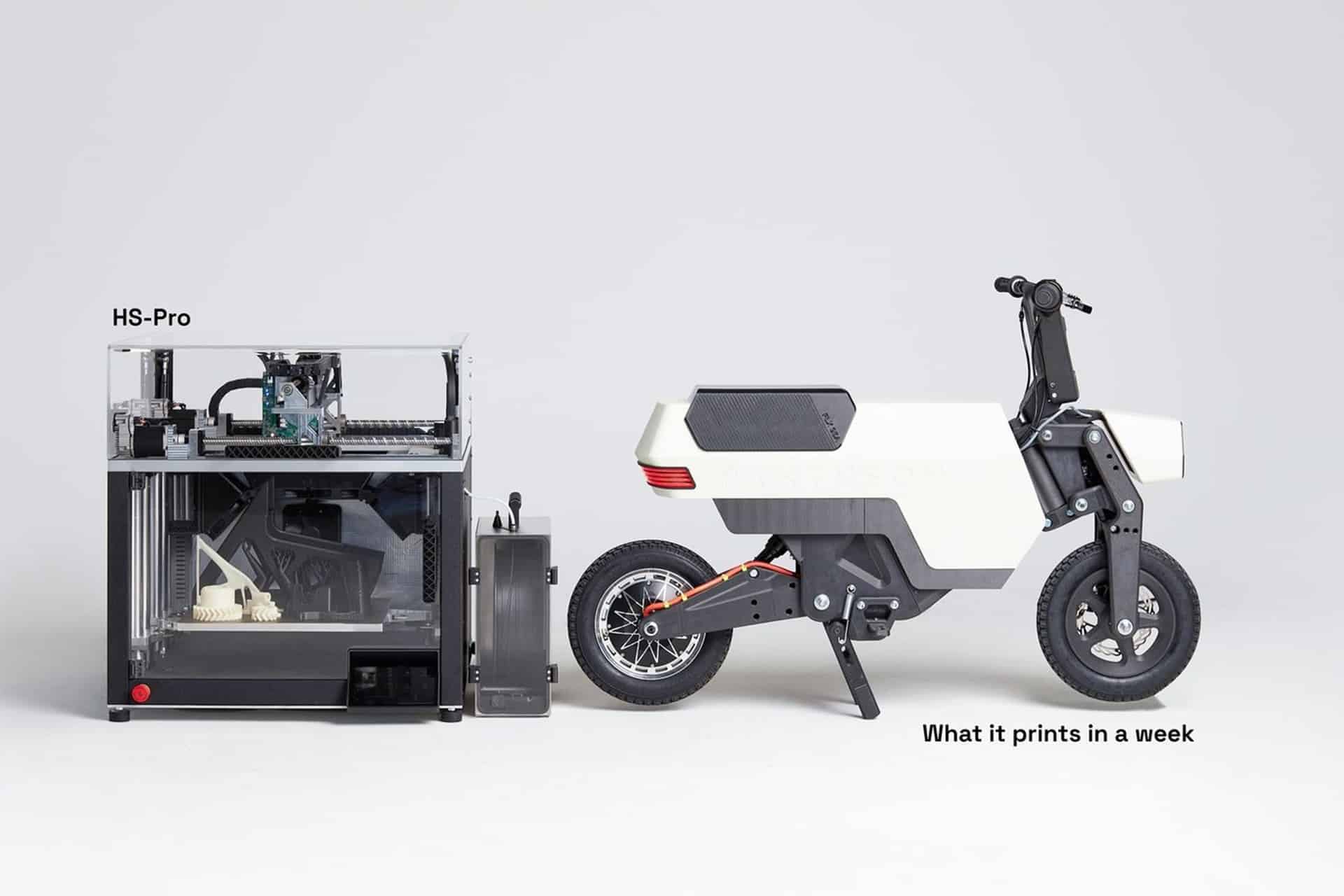 Pantheon Compo: La moto que puede fabricar en menos de una semana con una impresora en 3D