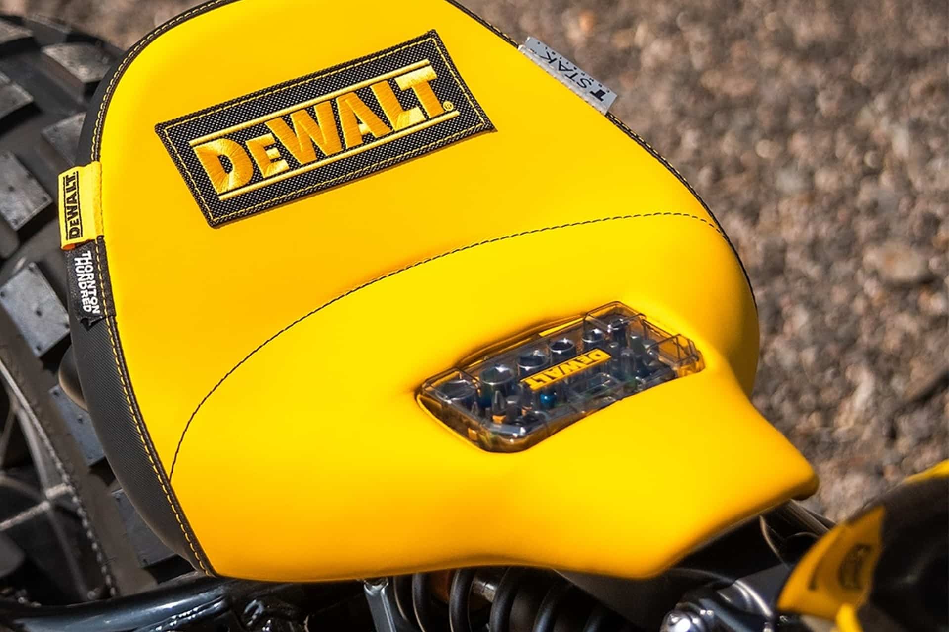 Thornton Vion Motorcycles与DeWalt合作提出了最后的准备“ Bobber Offroad”