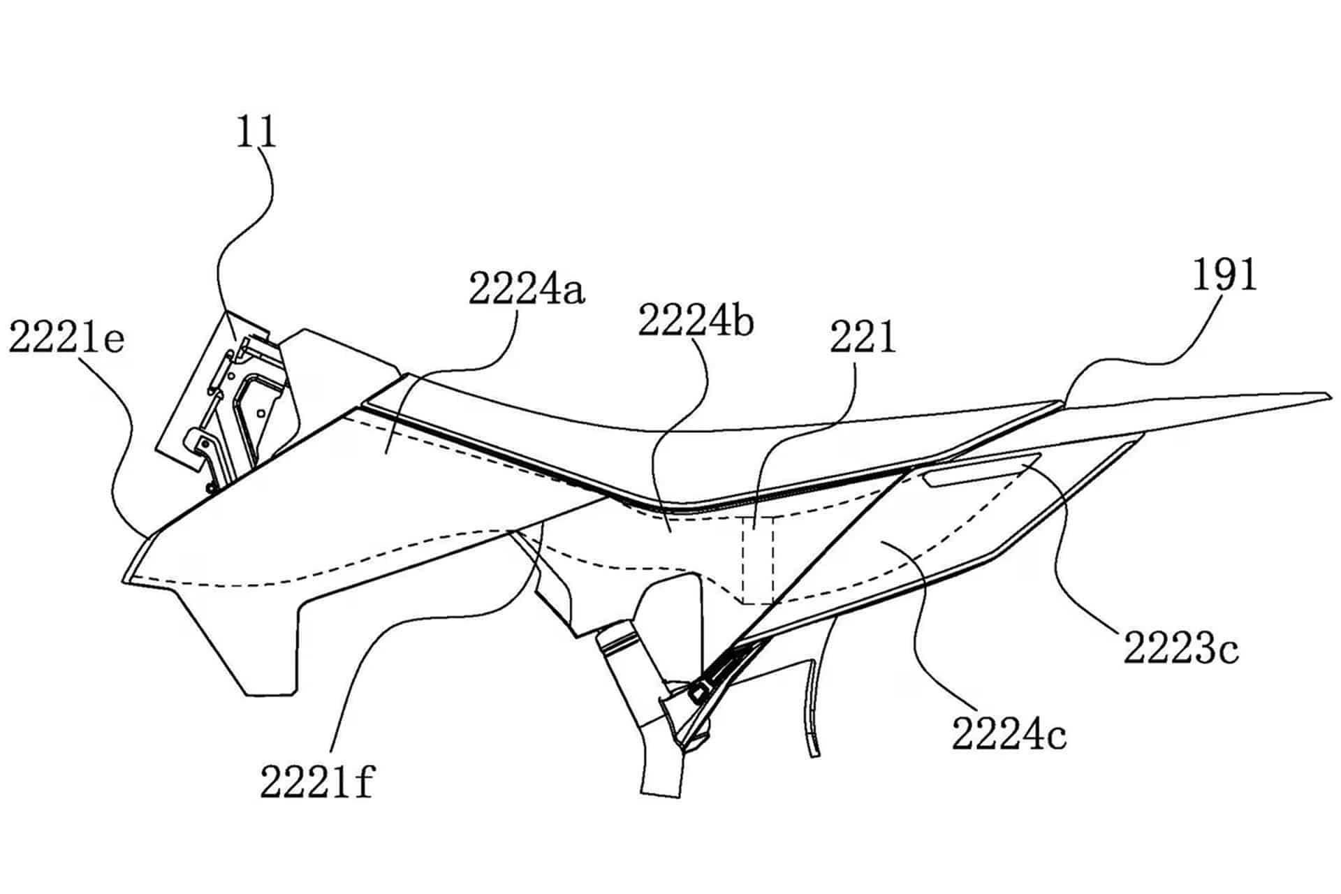CFMOTO CF-X概念的设计专利最后一个EICMA 2024被过滤