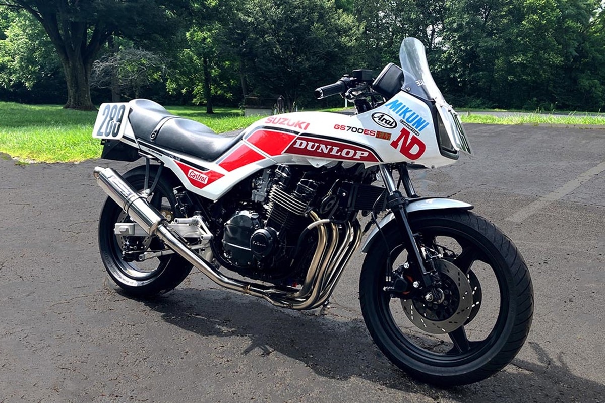 Esta Suzuki GS750 “replica Schwantz” puede ser tuya si te proclamas vencedor del concurso anual del Salón de la Fama de la AMA