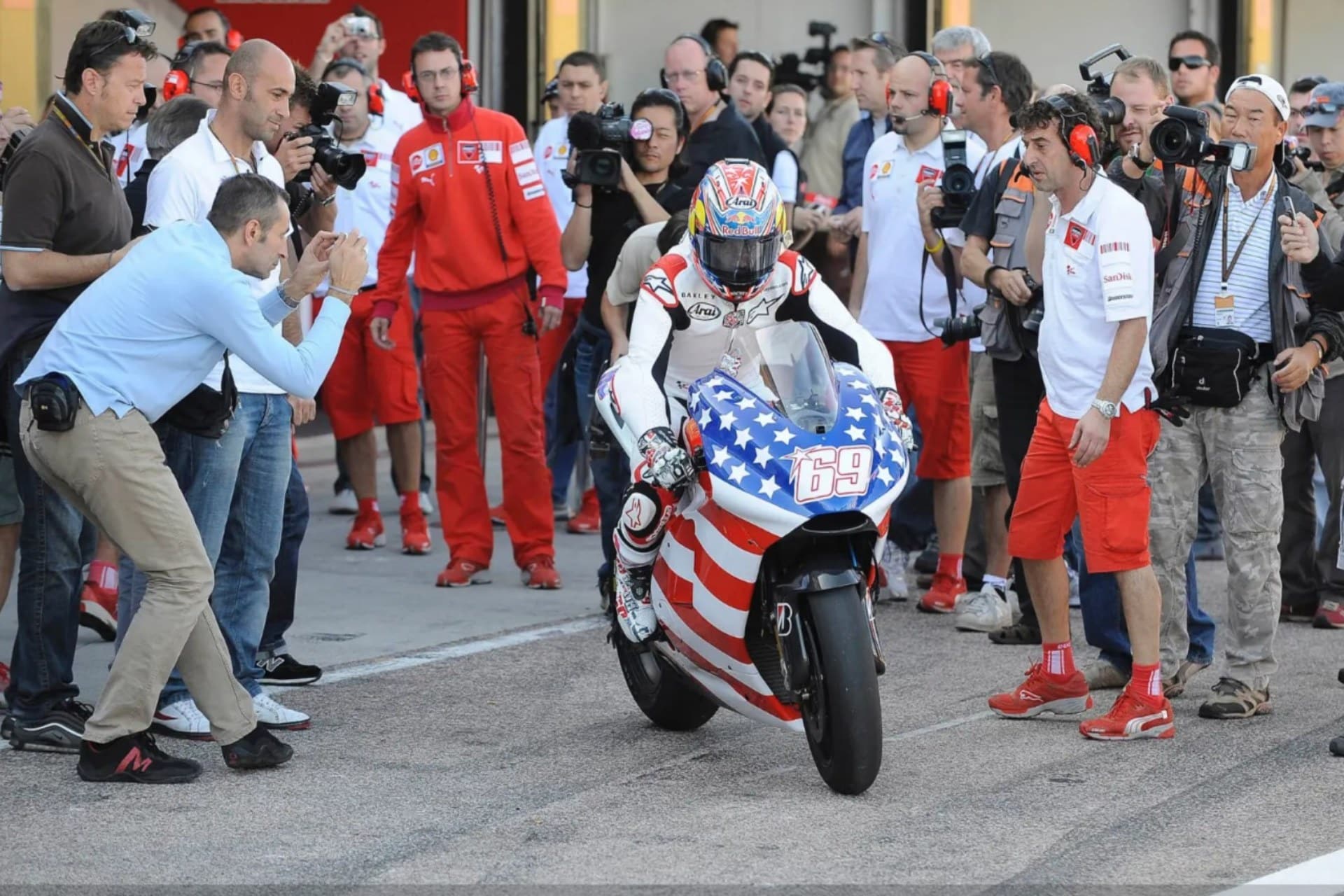 Nicky Hayden的Ducati Desmosedici GP8