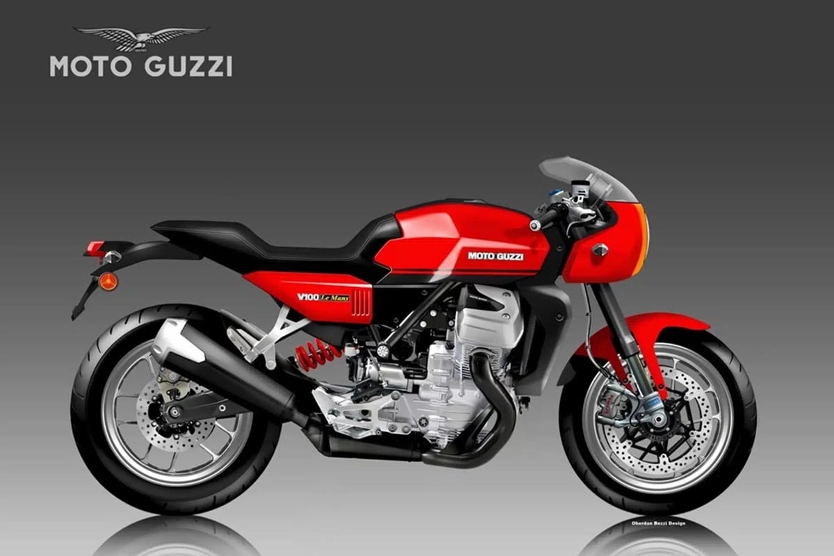 F45 Monza，Neo-Retro Sports Guzzi Motorcycle for A2，Bezzi将品牌带到了最年轻的A2