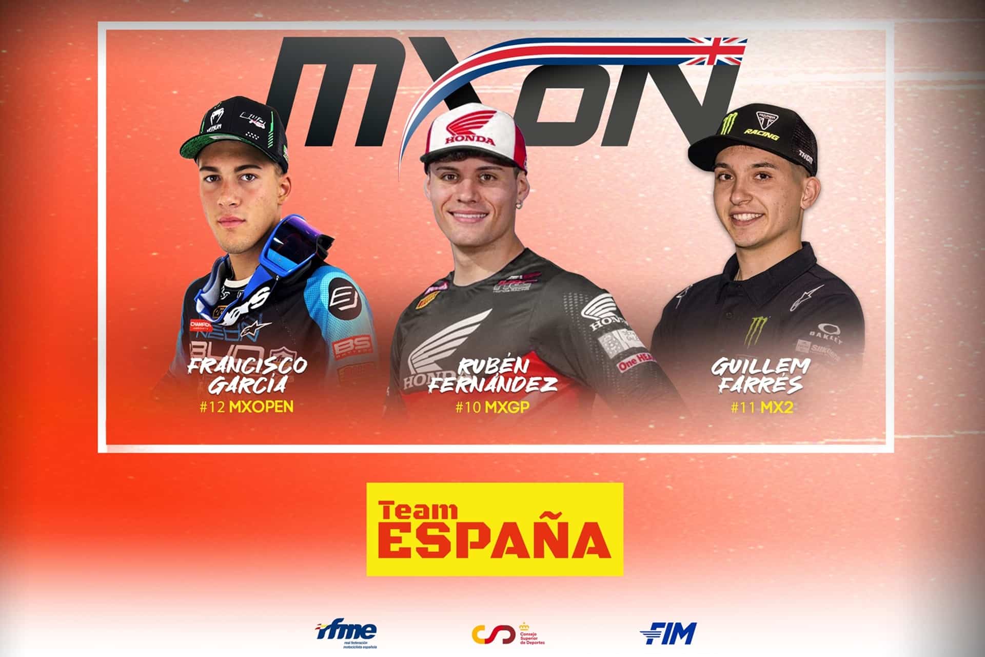 La RFME anuncia su equipo para el Motocross de las Naciones 2025