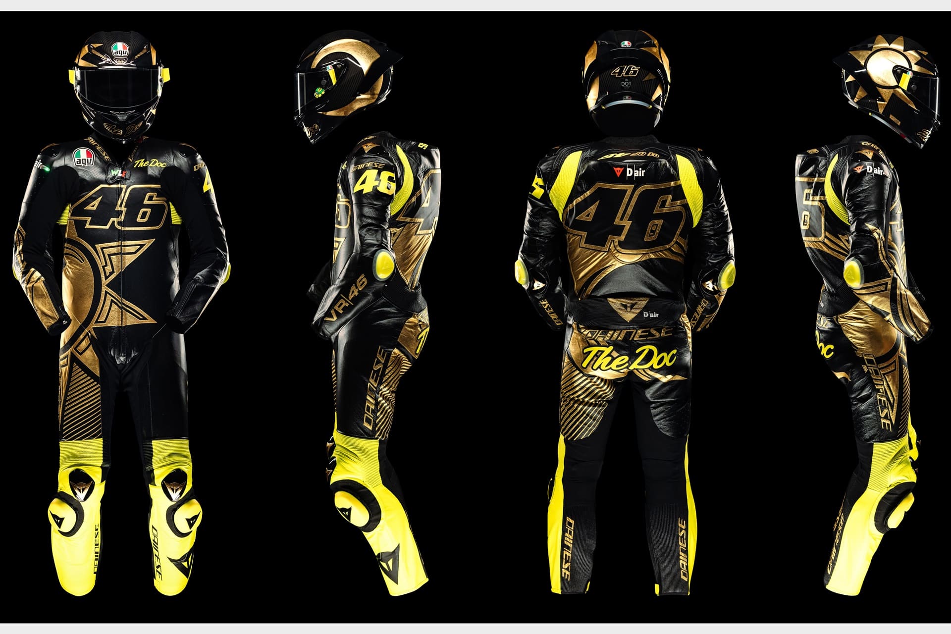 Dainese dona a UNICEF el Kit Soleluna Vale46 Anniversario n.° 1/46 usado por Rossi en un entrenamiento en Mugello el pasado mes de mayo