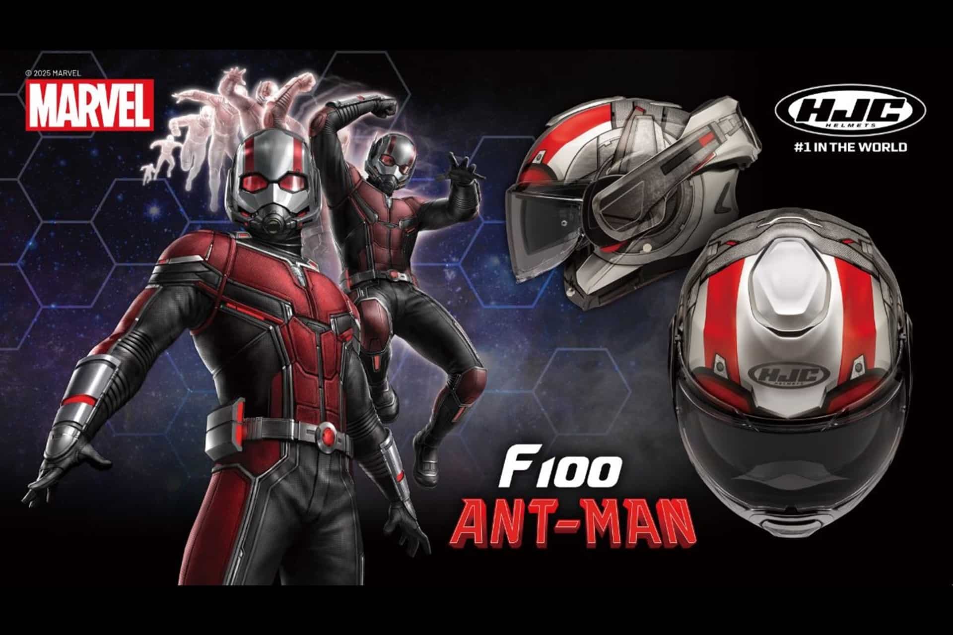 HJC Helmets presenta F100 Ant-Man, su último casco de edición especial