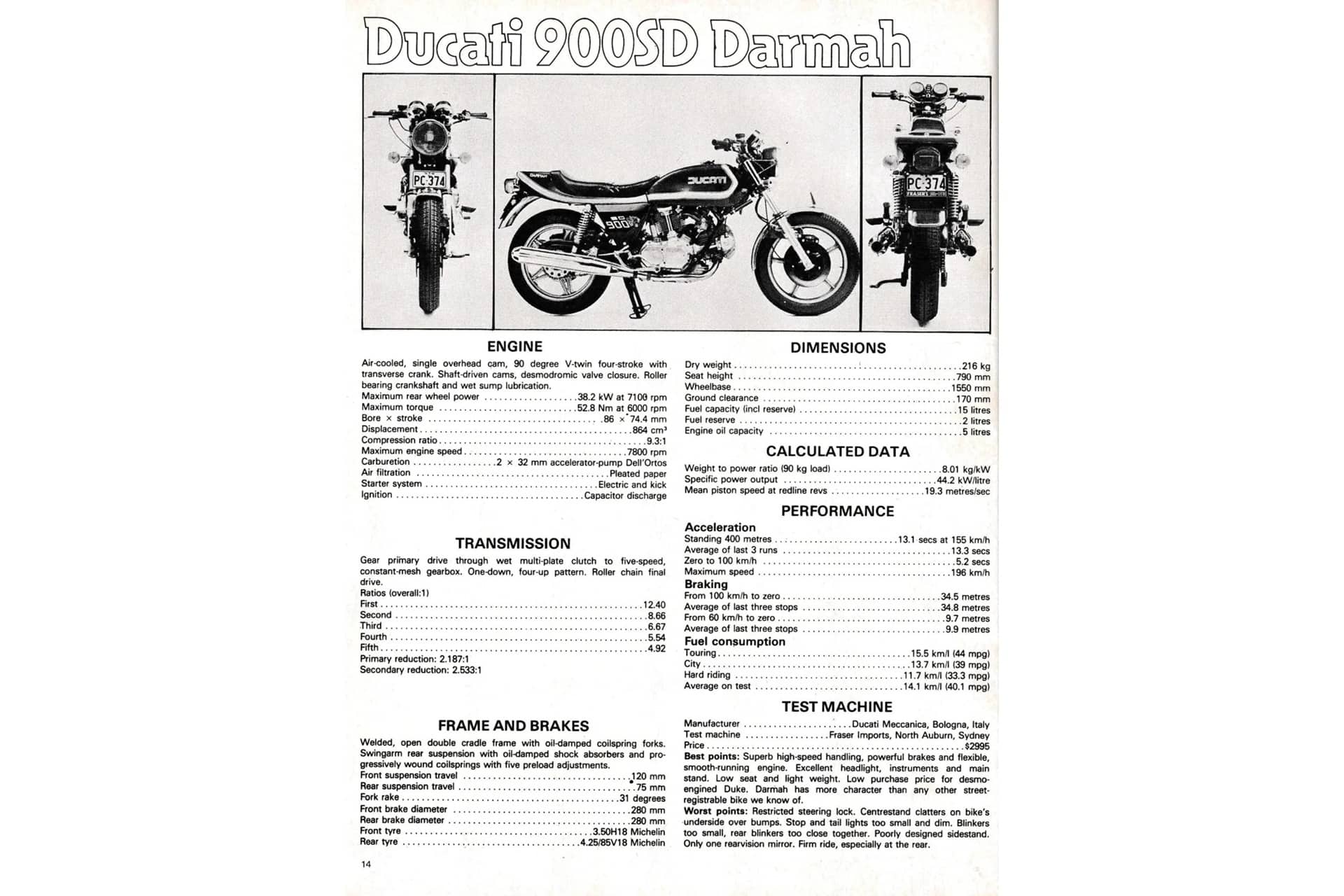 待售梦想自行车：1980 年杜卡迪 900 SD Darmah