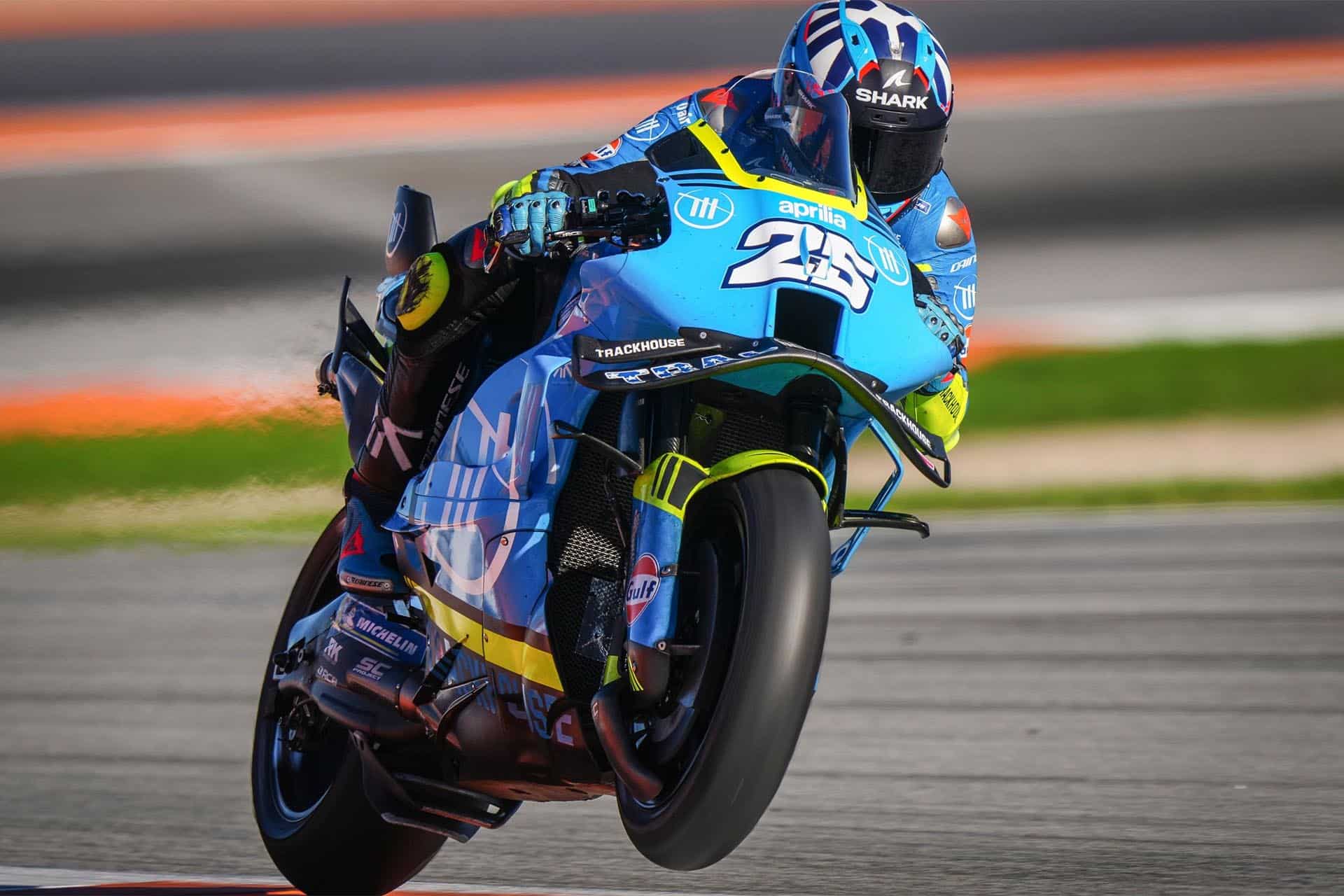 Test Valencia 2025: Raúl Fernández el más rápido, Aprilia avisa a navegantes
