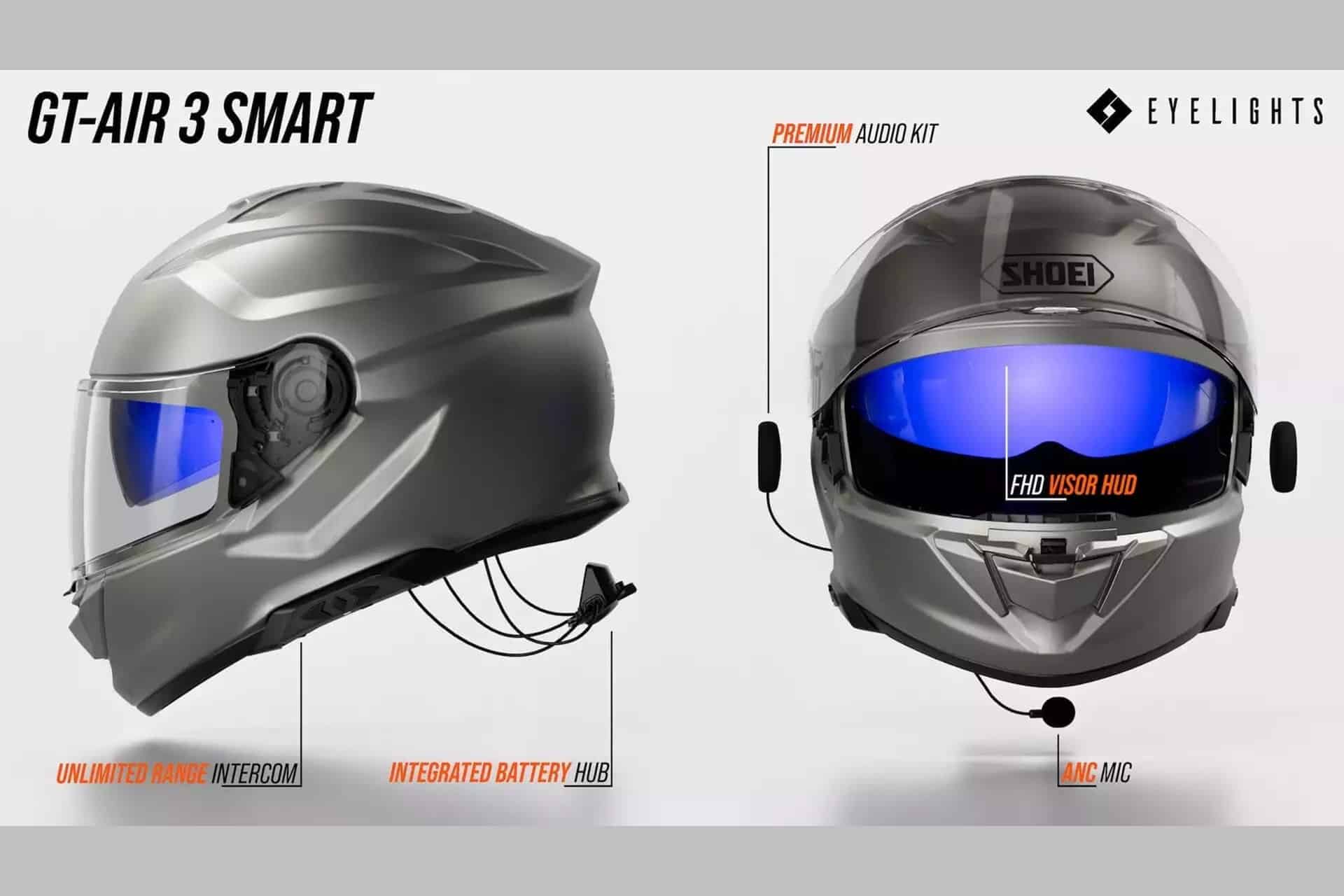 GT-Air 3 Smart：Shoei 推出市场上技术含量最高的头盔