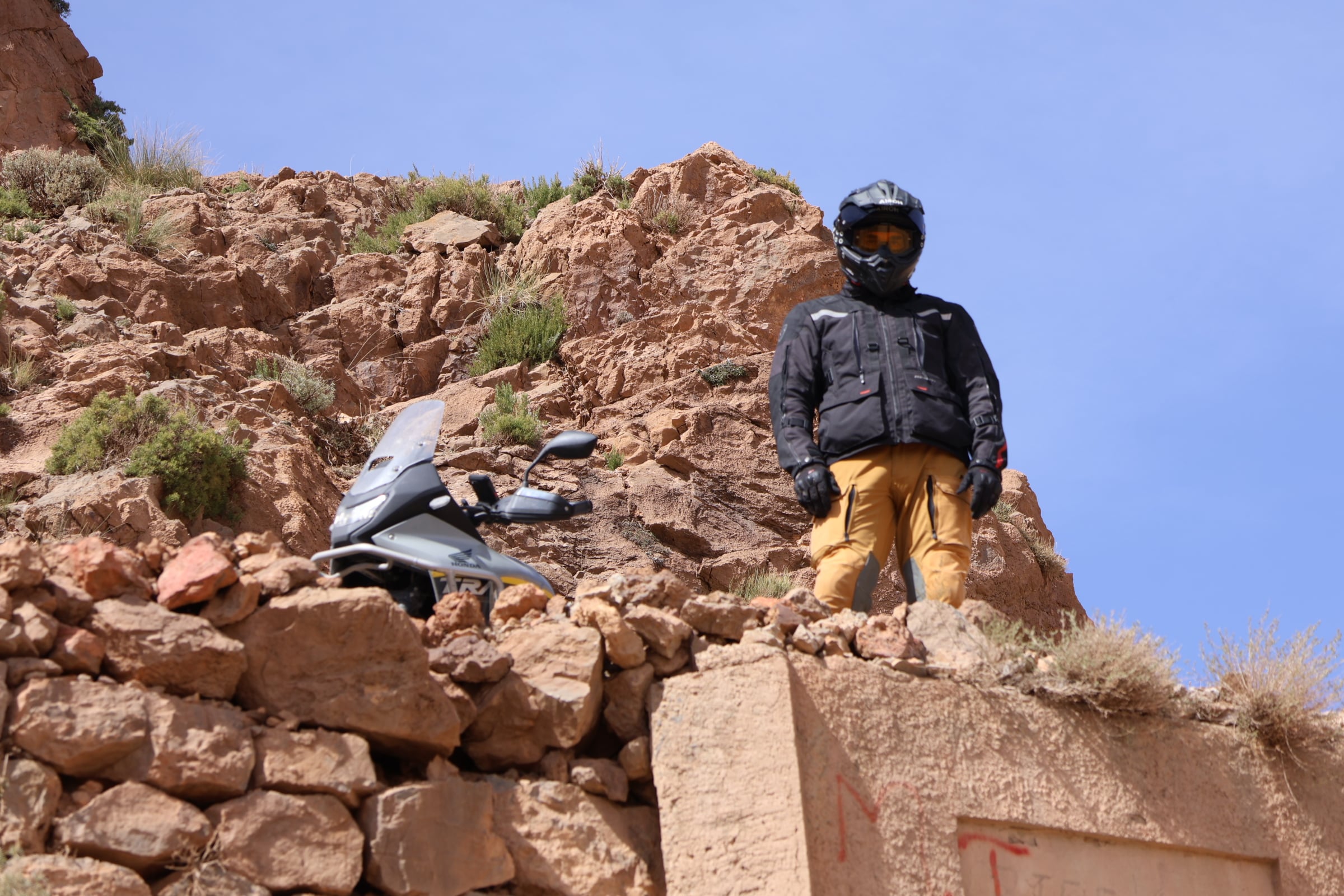 本田 Transalp 在摩洛哥进行测试