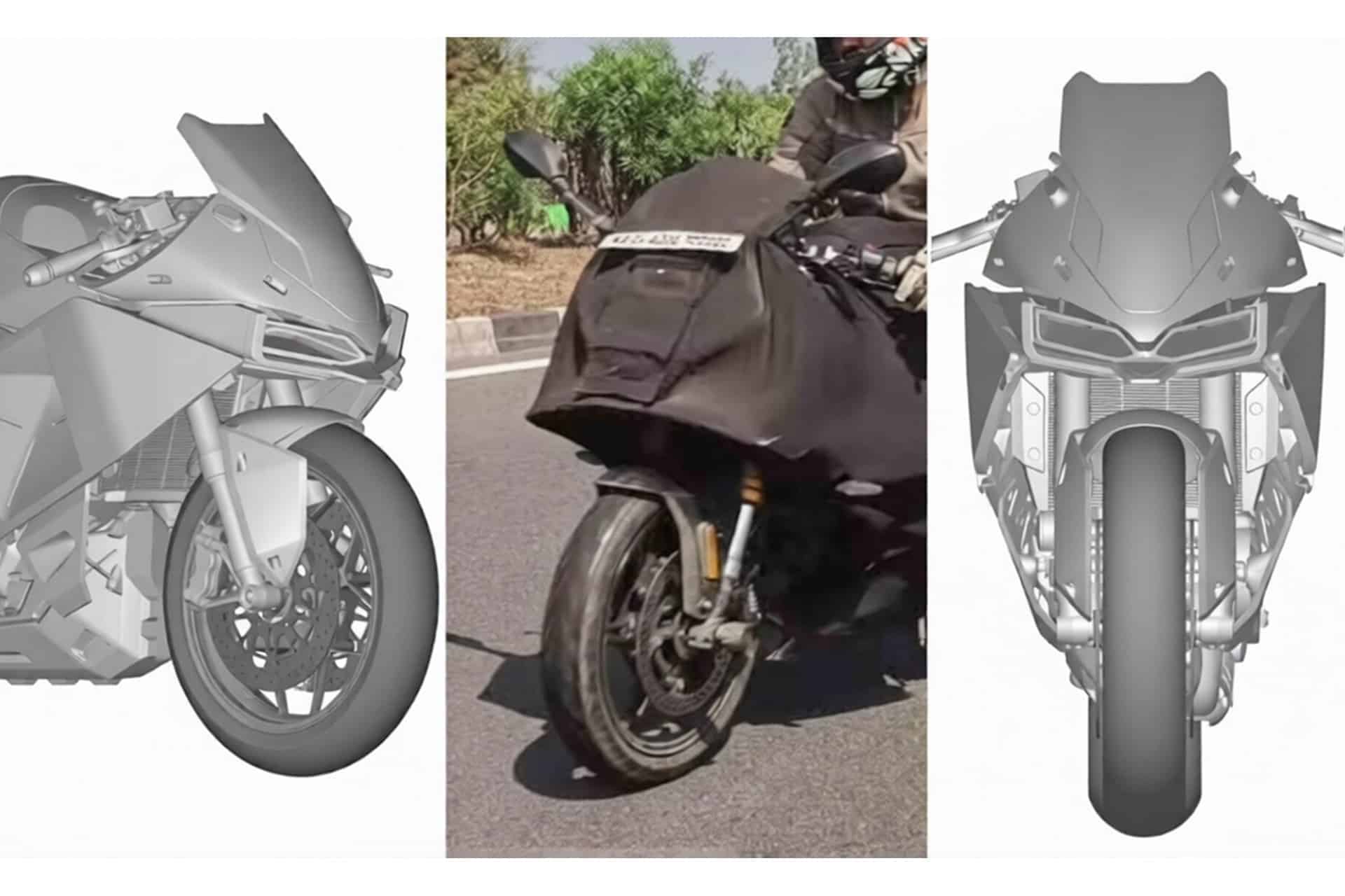 Se filtran las imágenes del registro de patentes del Tangent RR concept presentado en EICMA 2025