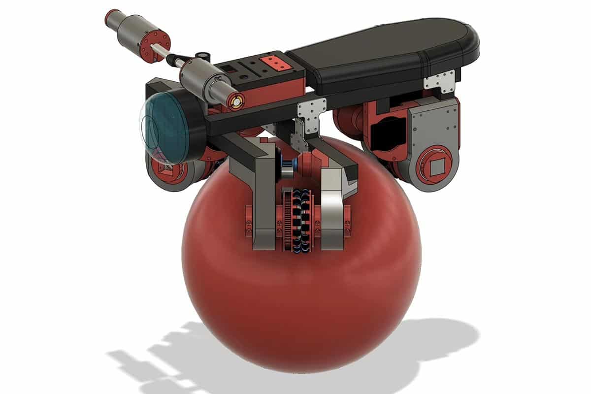 三个电机、IMU 和管理系统使发明保持不变