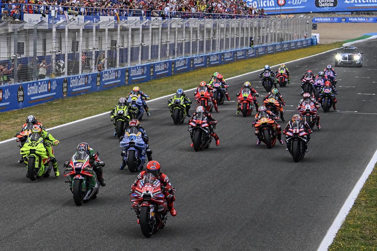 MotoGP Jerez 2026: Álex Márquez pone fin a la racha de Bezzecchi, que sale más líder