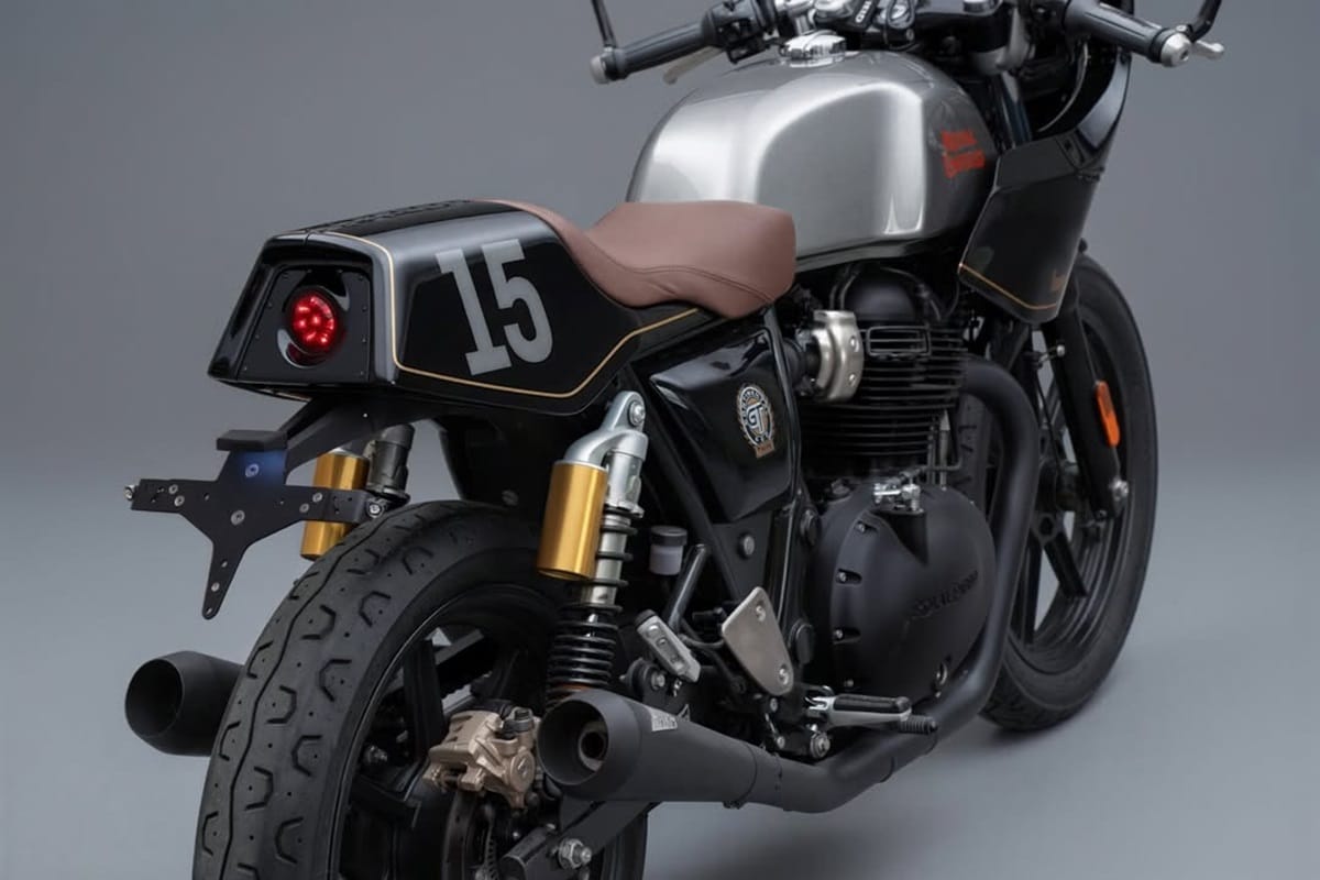 皇家恩菲尔德欧陆 GT650 由 Bunker Custom Cycles 提供