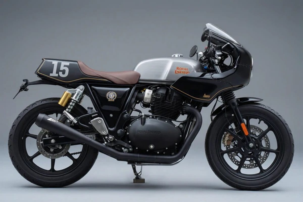皇家恩菲尔德欧陆 GT650 由 Bunker Custom Cycles 提供