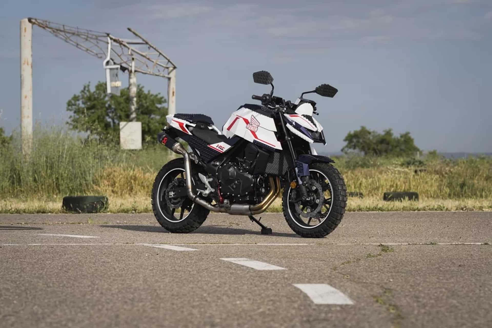 本田赛车马德里队通过搭配 Continental TKC 80 越野轮胎重新诠释 CB750 Hornet 的理念