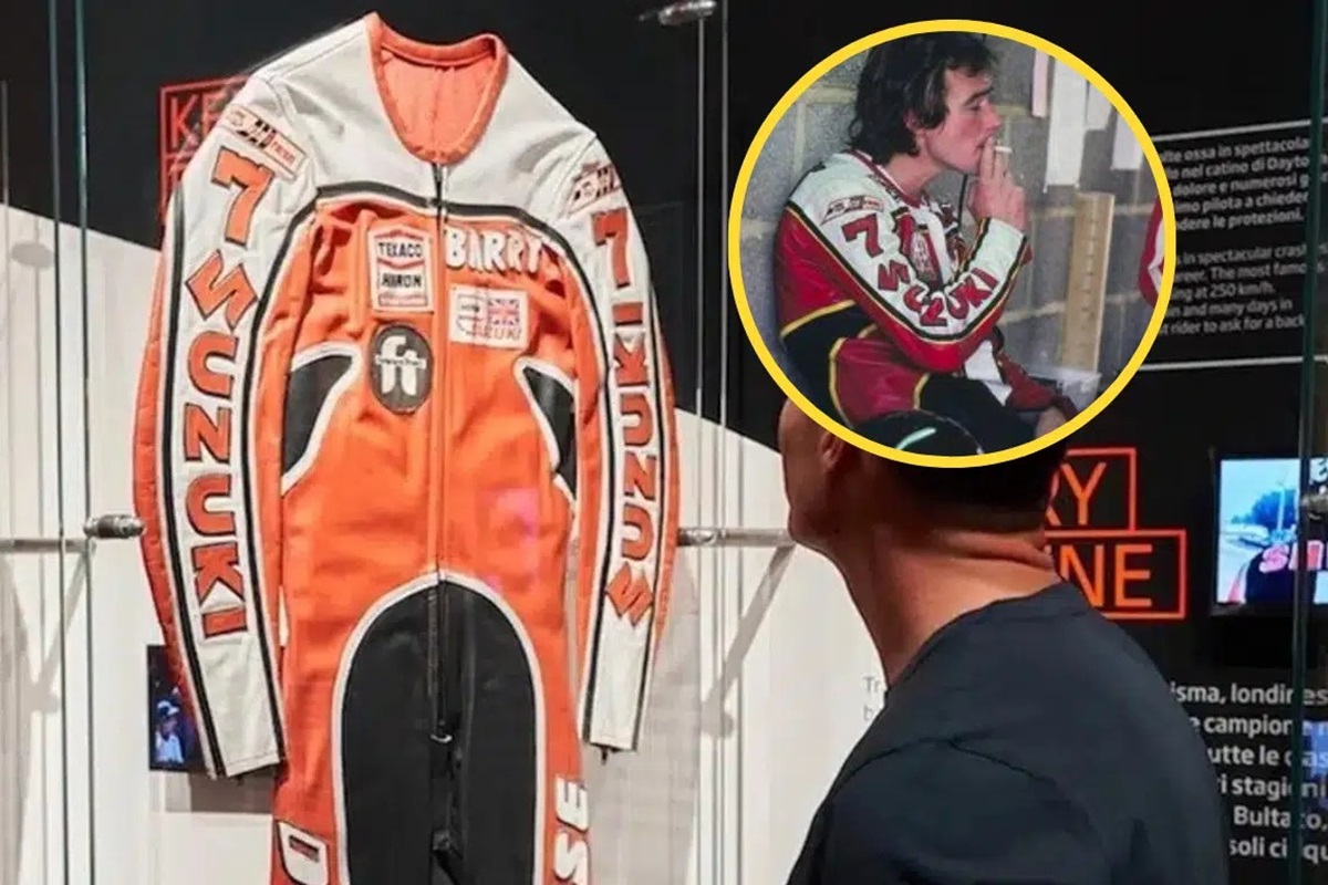 这件由 Dainese 设计的 Barry Sheene 复制品连身裤有了新主人