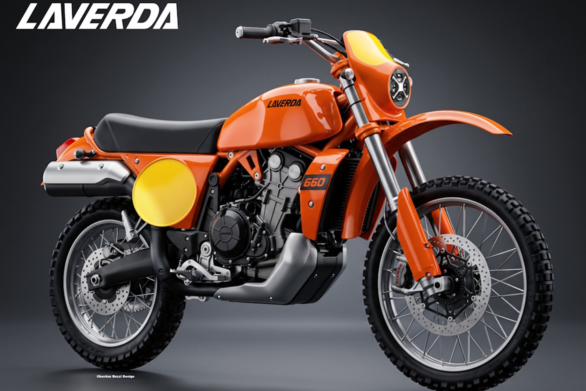 Oberdan Bezzi 设计的 Laverda LA-1 660:具有经典风格和 Aprilia 机械设计的越野车,有望实现该品牌的复兴