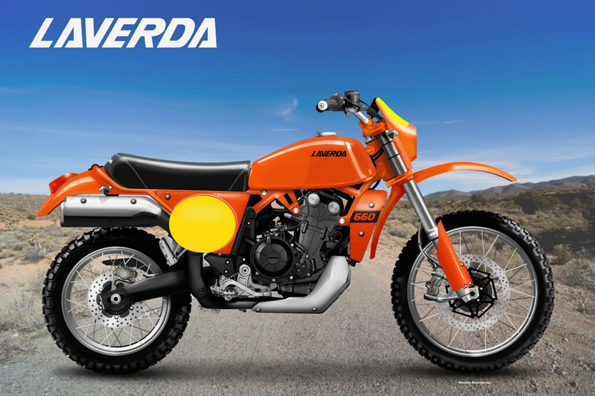 Oberdan Bezzi 设计的 Laverda LA-1 660:具有经典风格和 Aprilia 机械设计的越野车,有望实现该品牌的复兴