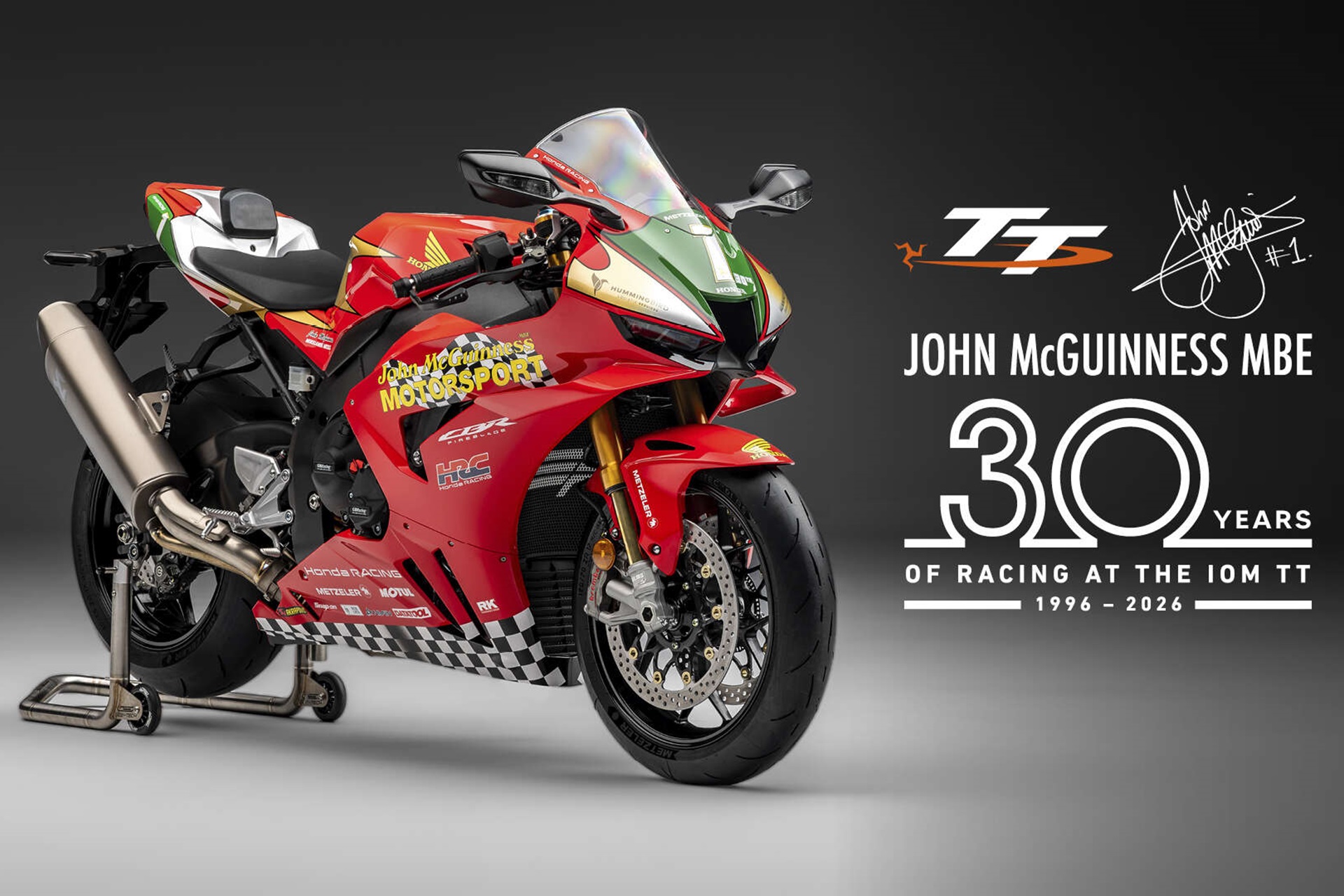 本田推出新款 CBR1000RR-R Fireblade SP John McGuinness 30 周年纪念限量版