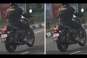 未来的 Bonneville 400 再次出现在印度交通中