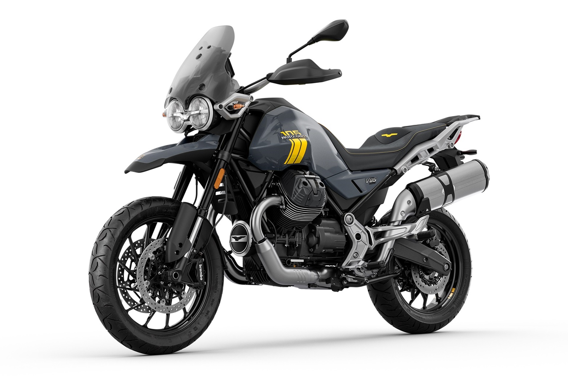 Moto Guzzi 为庆祝成立 105 周年推出了一款非常特别的版本,以纪念其位于曼德洛德拉里奥的新总部