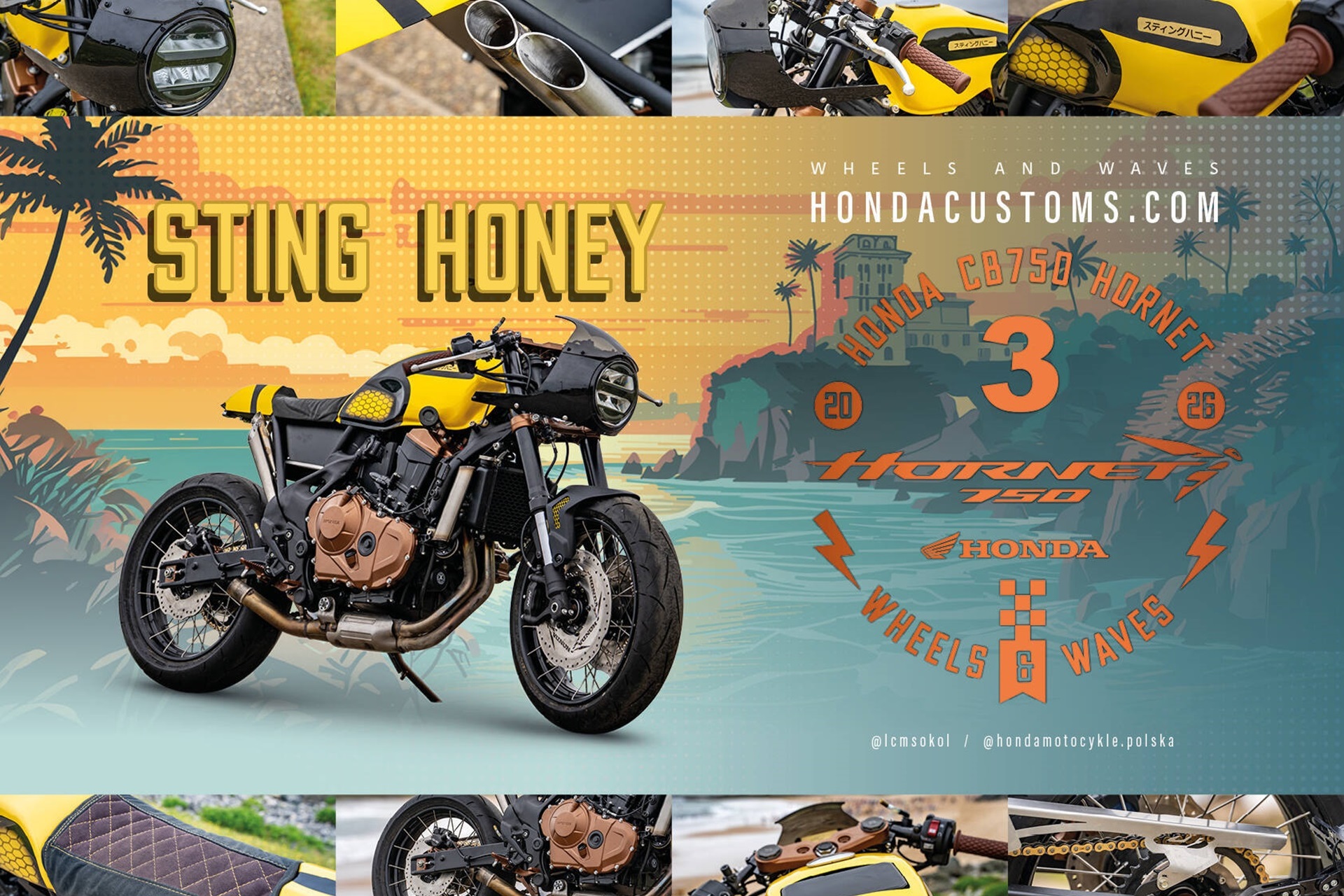“Mugen”,CB750 Hornet 的激进葡萄牙重新诠释,在第七届 Honda Customs 中荣获冠军