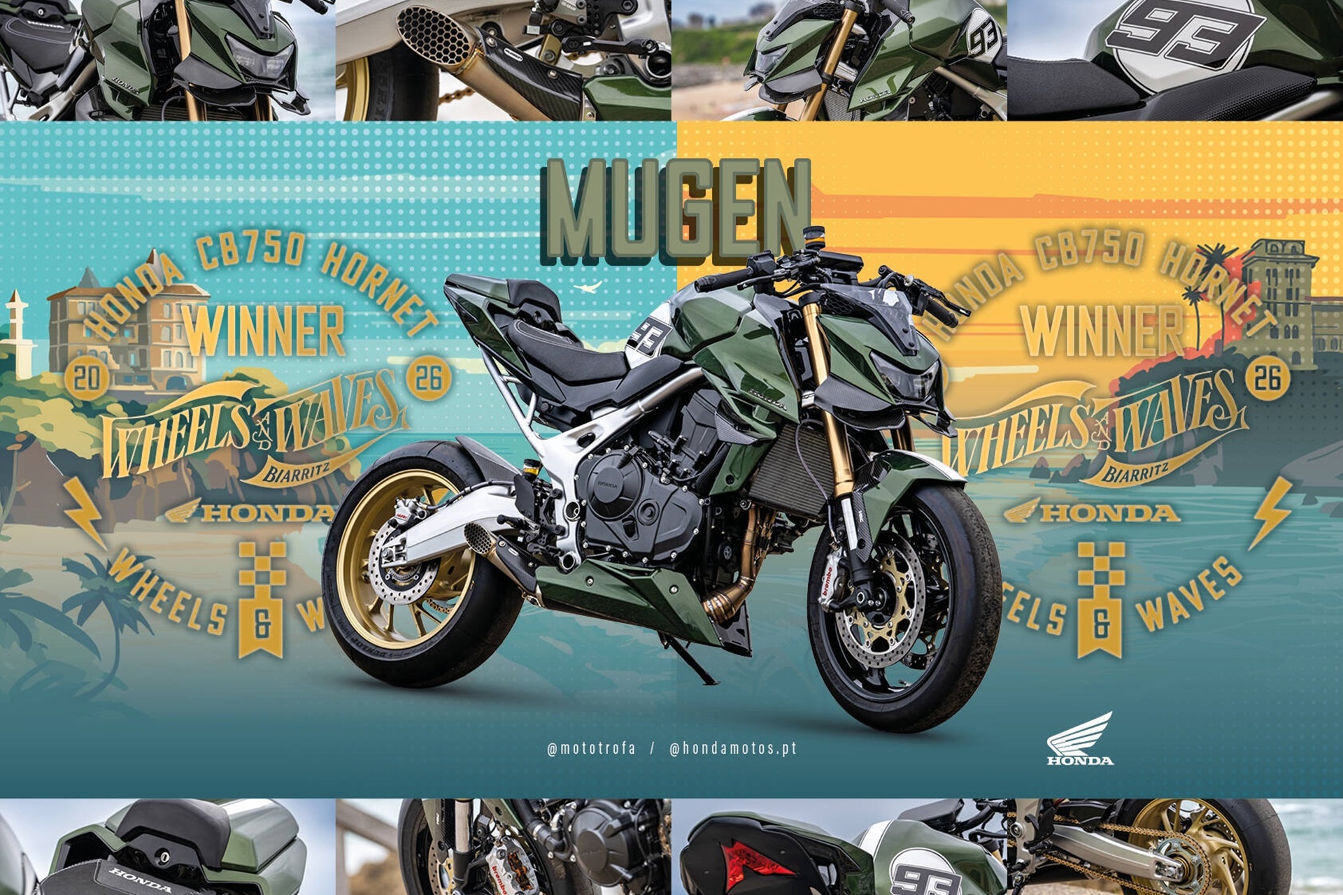 “Mugen”,CB750 Hornet 的激进葡萄牙重新诠释,在第七届 Honda Customs 中荣获冠军